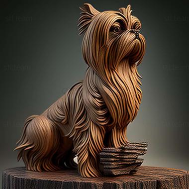 3D model Belgian Griffon dog (STL)